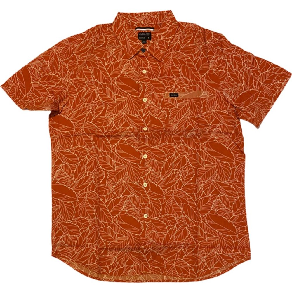 RVCA Make Like A Tree S/S Woven Shirt - Chili Red [S]